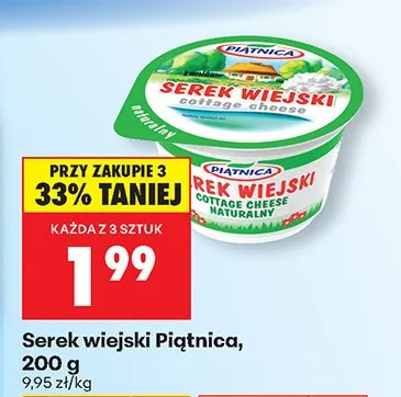 Serek wiejski naturalny promocja w Biedronka