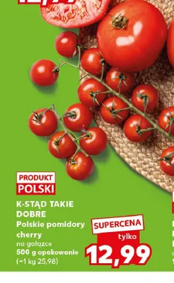 Pomidory cherry na gałązce K-Stąd Takie Dobre polskie promocja w Kaufland