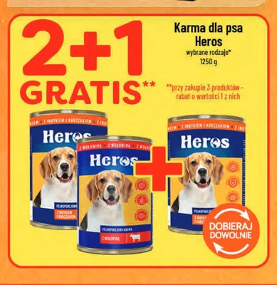 Karma dla psa Heros promocja w POLOmarket