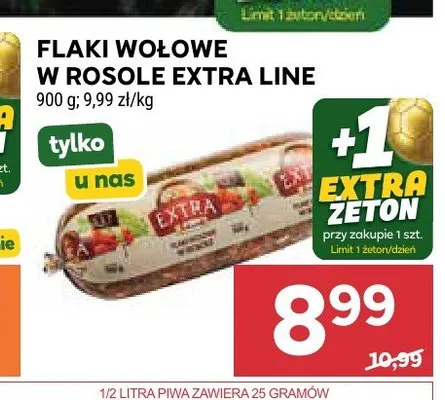 Flaki wołowe w rosole Extra Line promocja w Stokrotka
