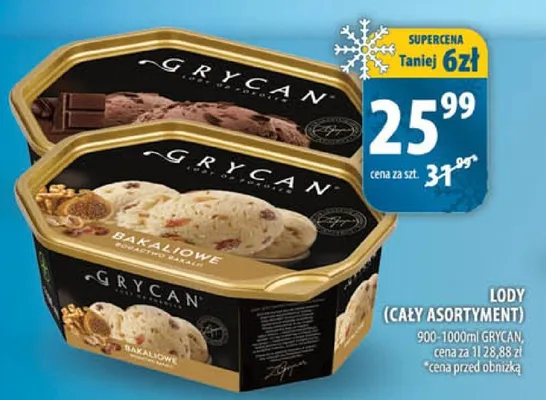 Lody (cały asortyment) promocja w Arhelan