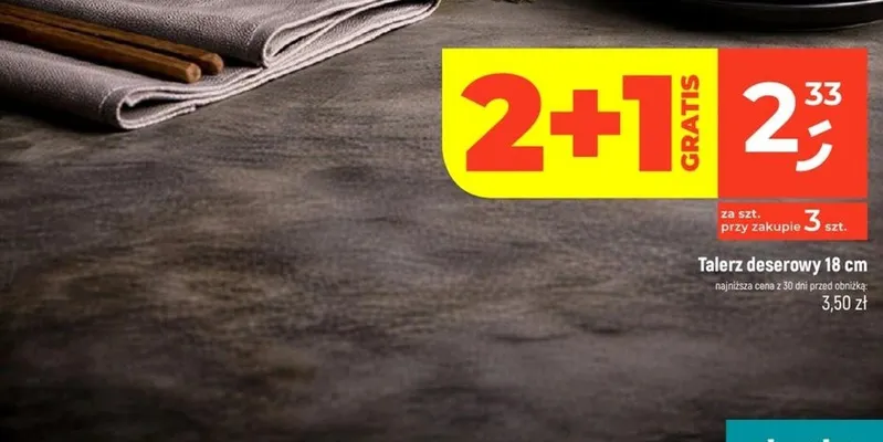 Talerz deserowy 18 cm promocja w Dealz