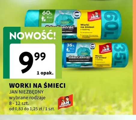 Worki na śmieci Jan Niezbędny promocja w Intermarche