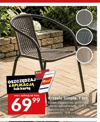 Krzesło Simple promocja w Twój Market