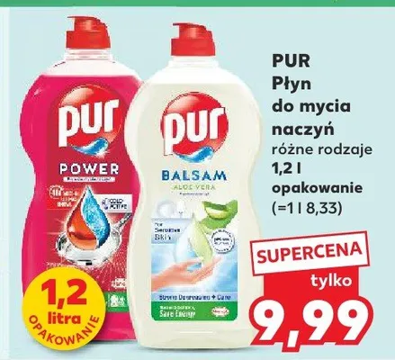 Płyn do mycia naczyń różne rodzaje Pur promocja w Kaufland