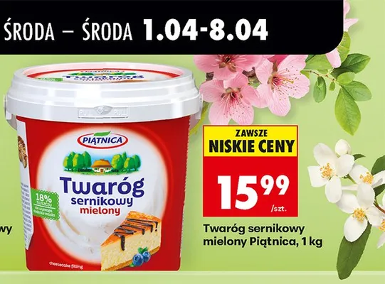 Twaróg sernikowy 1 kg promocja w Biedronka