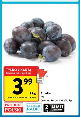 Śliwki luz promocja w Intermarche