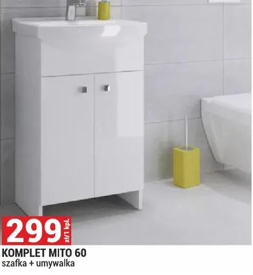 Komplet Mito 60 szafka + umywalka promocja w Merkury Market