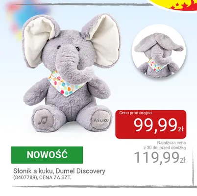Słonik a kuku Dumel Discovery promocja w Smyk