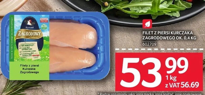 Filet z piersi kurczaka z Zagrodowego ok. 0.4 kg promocja w Selgros