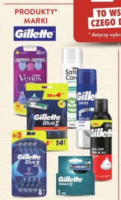 Produkty marki Gillette promocja w Intermarche