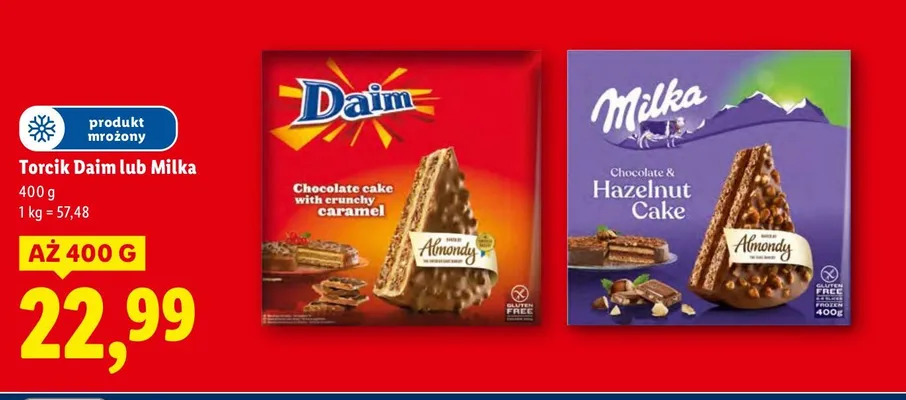 Torcik Daim lub Milka Lidl promocja w Lidl
