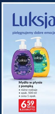 Mydło w płynie z pompką Luksja promocja w Makro