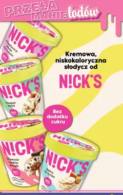 Lody N!ck's dulce de leche bez dodatku cukru promocja w POLOmarket