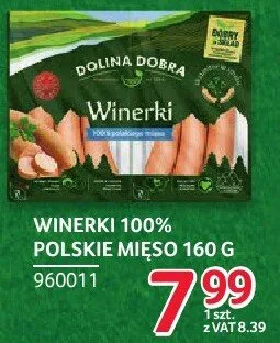 Winerki 100% polskie mięso Dolina Dobra 160g promocja w Selgros