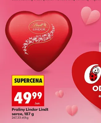 Praliny Lindor Lindt serce promocja w Biedronka