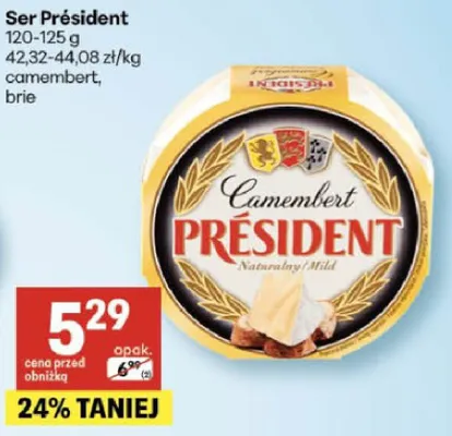 Ser camembert, brie promocja w Delikatesy Centrum