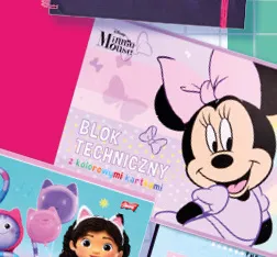 Blok techniczny Minnie Mouse promocja w Biedronka