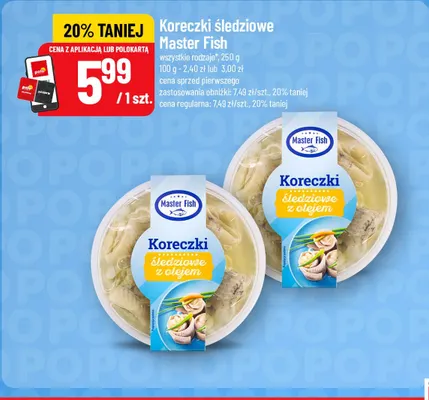 Koreczki śledziowe Master Fish promocja w POLOmarket