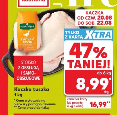 Kaczka tuszka promocja w Kaufland