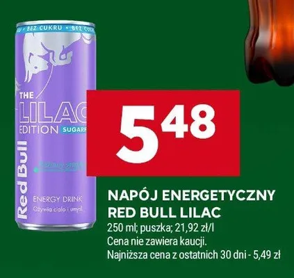 Napój energetyczny Red Bull Lilac promocja w Stokrotka