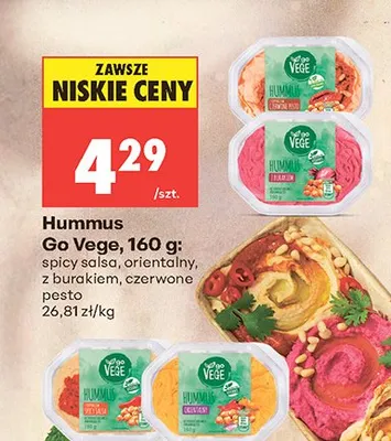 Hummus orientalny Go Vege promocja w Biedronka