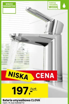 Bateria umywalkowa CLOVA promocja w Leroy Merlin