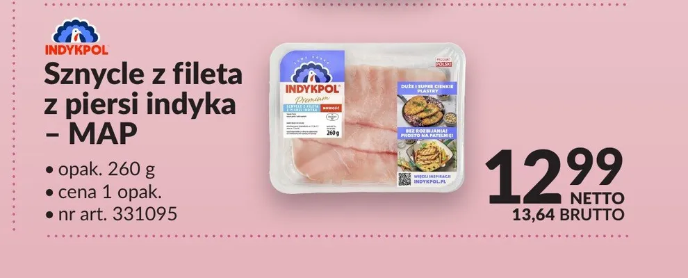 Sznycle z fileta z piersi indyka MAP Indykpol promocja w Makro