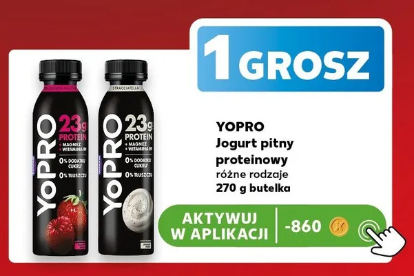 Jogurt pitny proteinowy YoPro stracciatella promocja w Kaufland