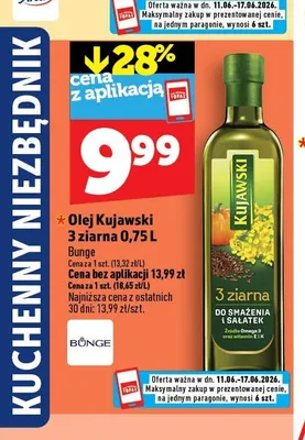 Olej Kujawski 3 ziarna promocja w TOPAZ