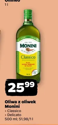 Oliwa z oliwek Delicato Monini promocja w Netto