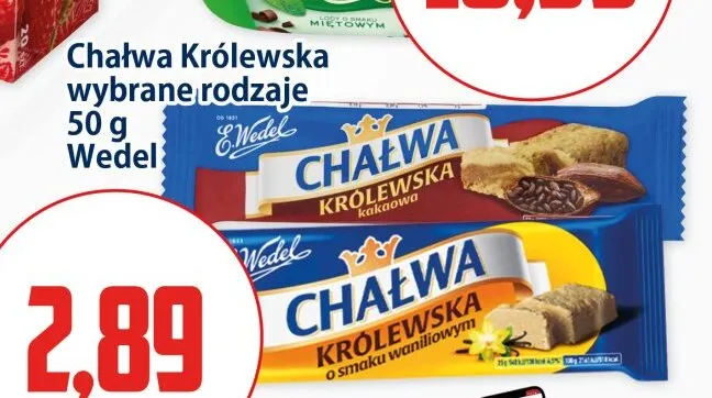 Chałwa Królewska o smaku waniliowym E.Wedel promocja w Kupiec
