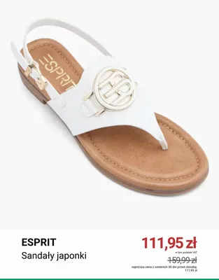 Sandały japonki Esprit promocja w Deichmann