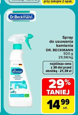 Spray do usuwania kamienia Dr. Beckmann promocja w Carrefour Market