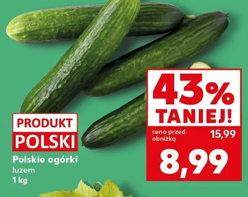 Ogórki polskie promocja w Kaufland