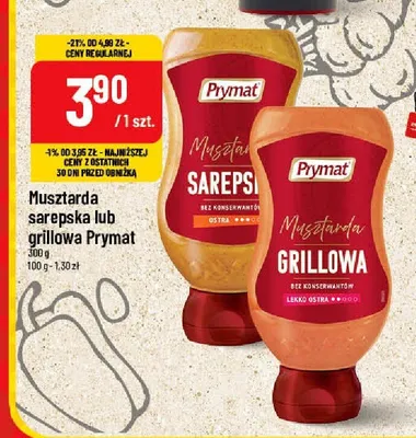 Musztarda sarepska Prymat promocja w POLOmarket