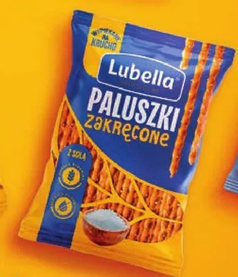 Paluszki zakręcone Lubella z solą promocja w Stokrotka