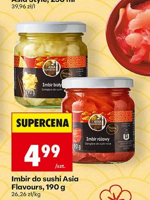 Imbir do sushi biały Asia Flavours promocja w Biedronka