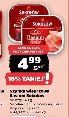 Szynka wieprzowa Basiami promocja w Netto