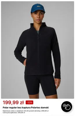 Polar regular bez kaptura Polartec damski 4F promocja w 4F
