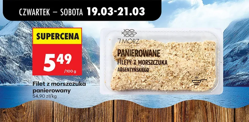Panierowane filety z morszczuka argentyńskiego promocja w Biedronka