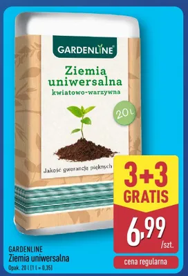 Ziemia uniwersalna kwiatowo-warzywna Gardenline promocja w Aldi