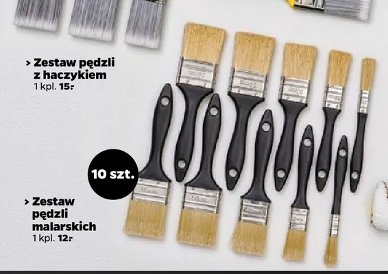Zestaw pędzli malarskich promocja w Netto