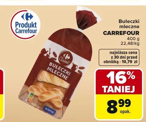 Bułeczki mleczne CARREFOUR promocja w Carrefour Market