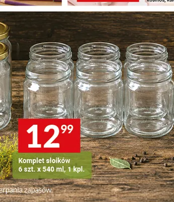 Komplet słoików 6-pak 540 ml promocja w Twój Market