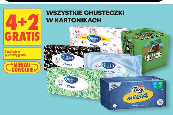Chusteczki w kartonikach Minecraft promocja w Biedronka
