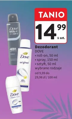 Dezodorant męski spray Dove Men+Care Clean Comfort promocja w Intermarche