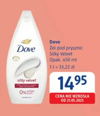 Żel pod prysznic Dove Silky Velvet promocja w Drogerie DM