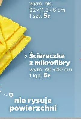 Ściereczka z mikrofibry promocja w Netto