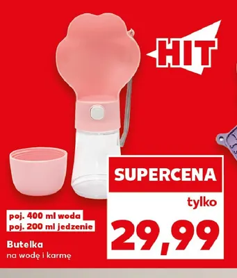 Butelka na wodę i karmę promocja w Kaufland